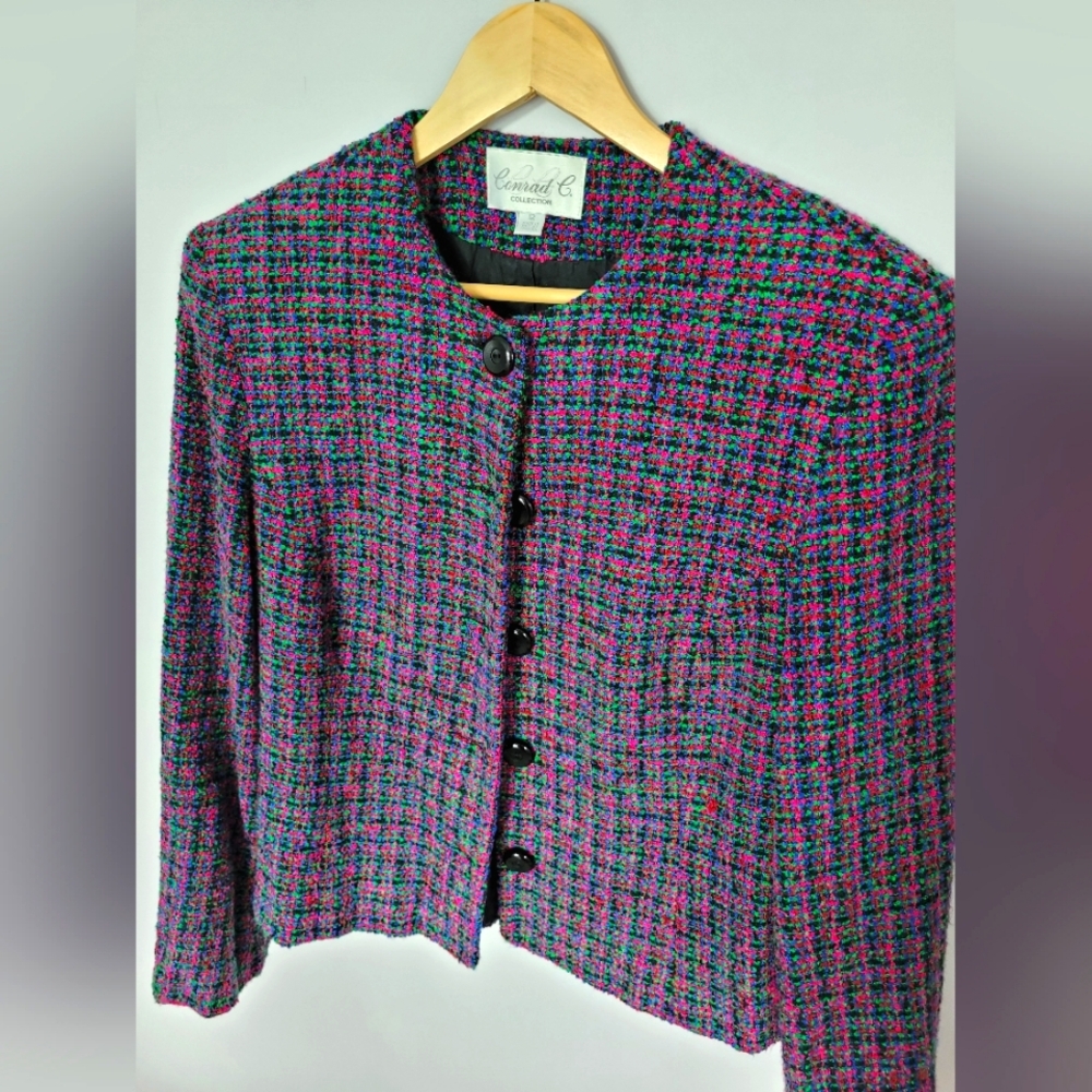 Conrad C Collection Vintage Tweed Blazer